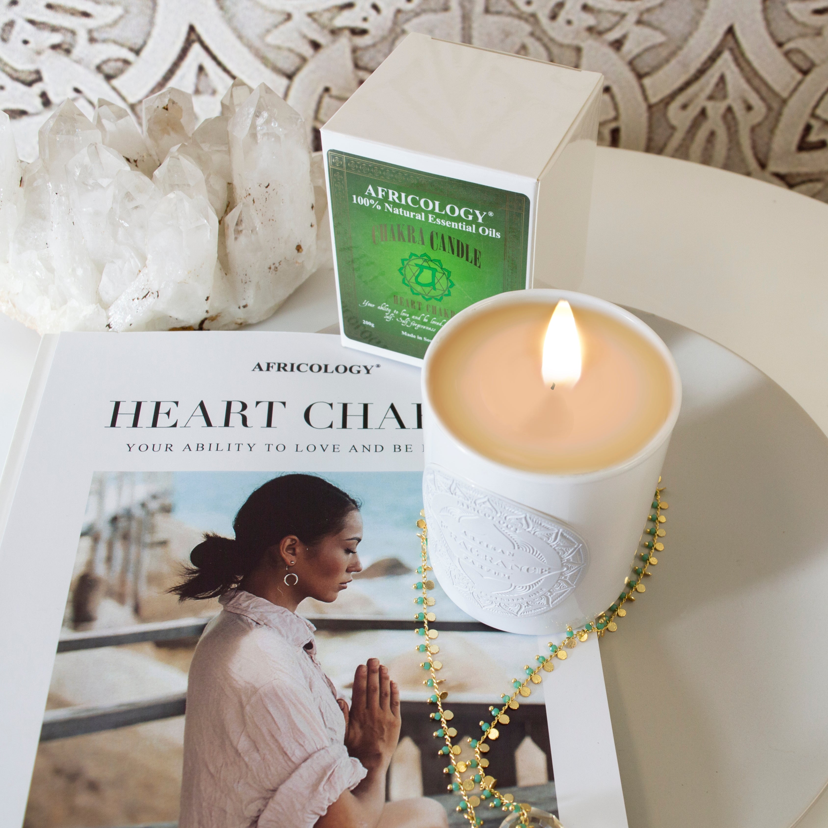 Heart Chakra Candle