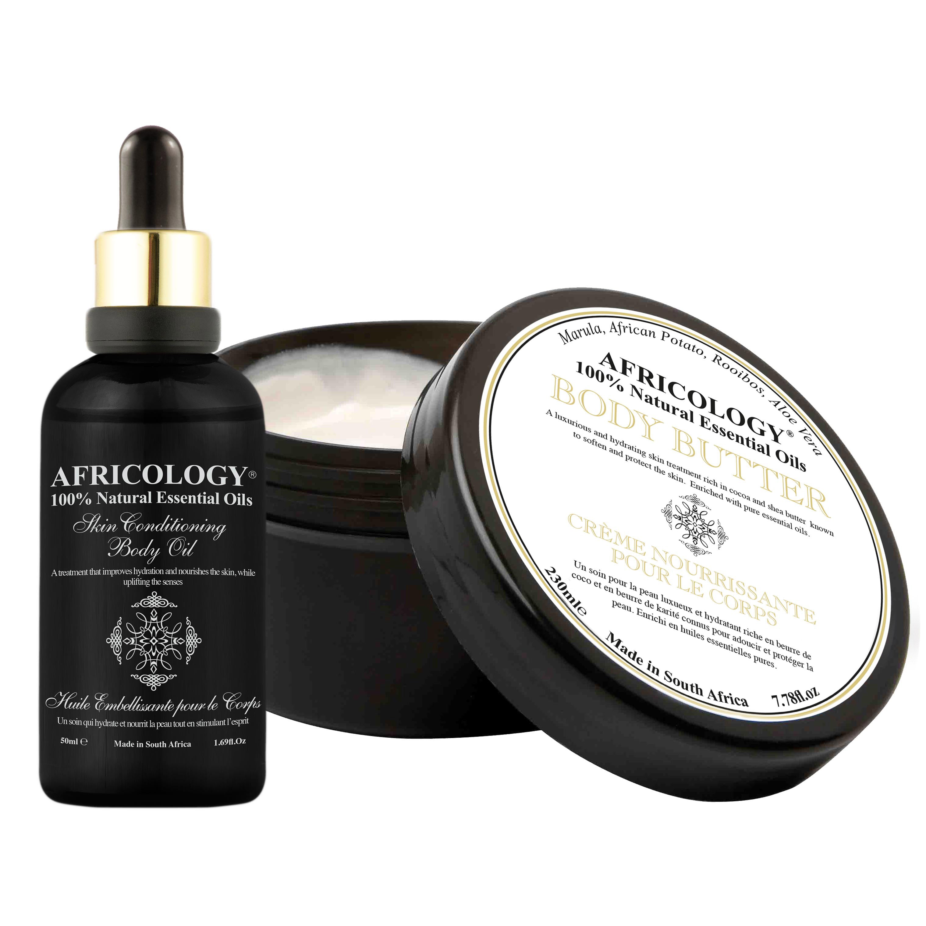 Body Butter 200ml & Conditioning Marula Oil 50ml Bundle