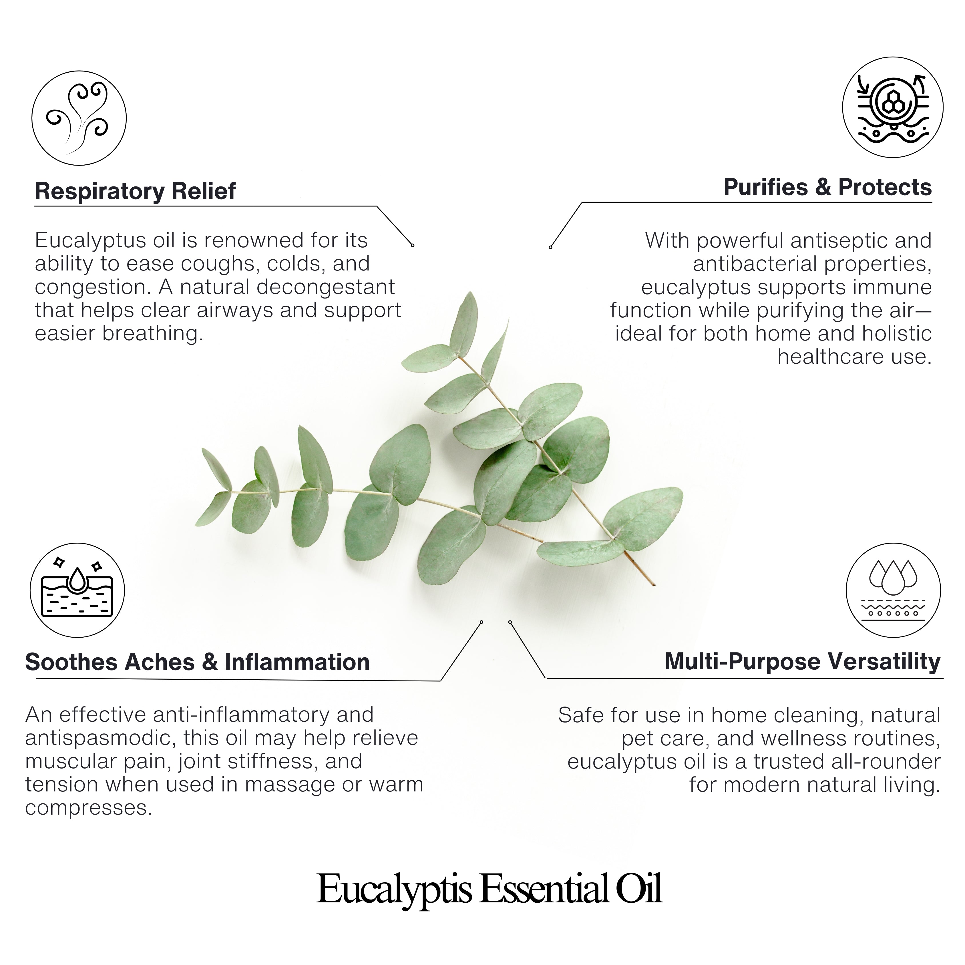 Eucalyptus 100% Natural Essential Oil 10ml