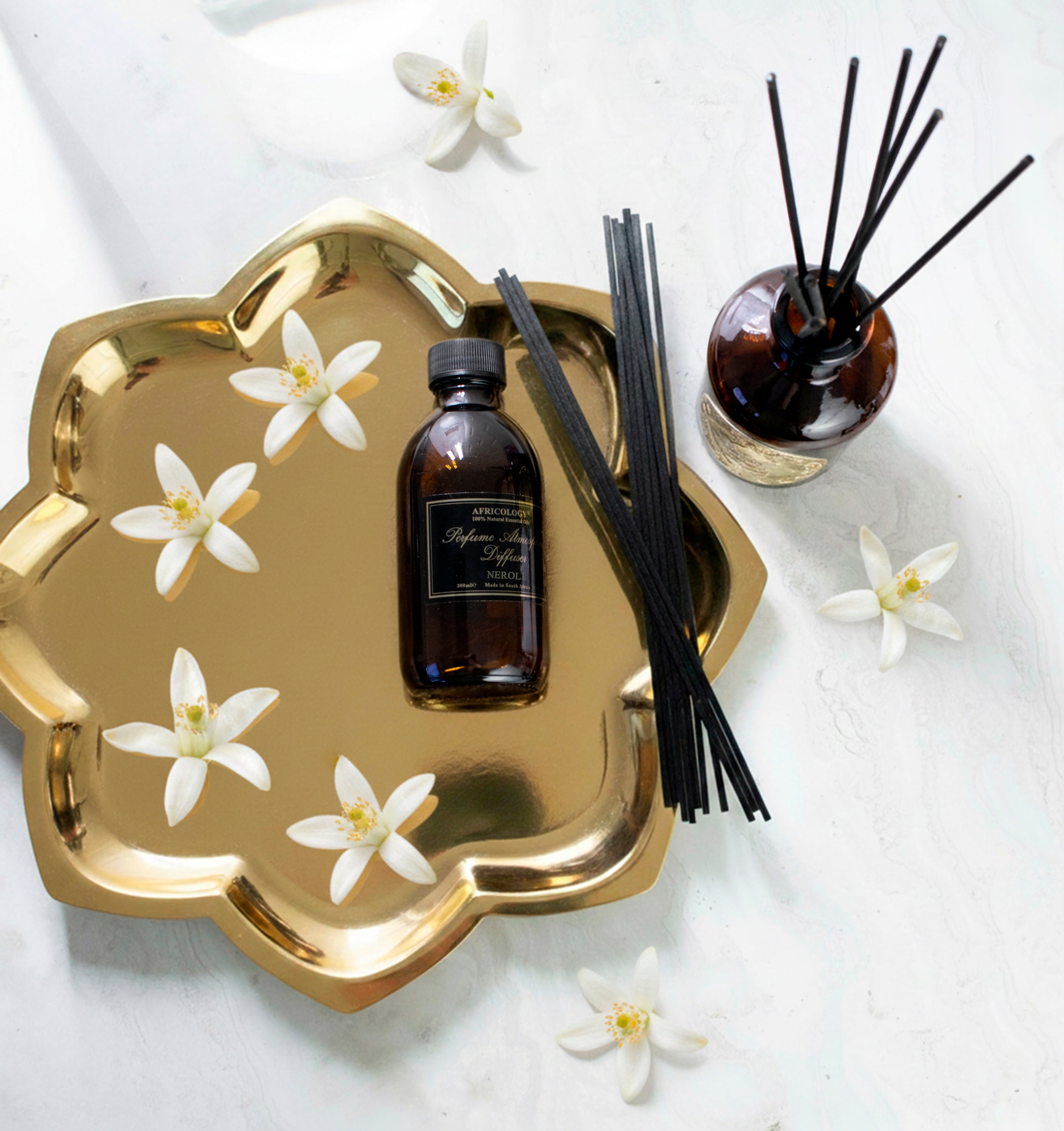 Neroli Room Diffuser Bundle (200ml+Refill)