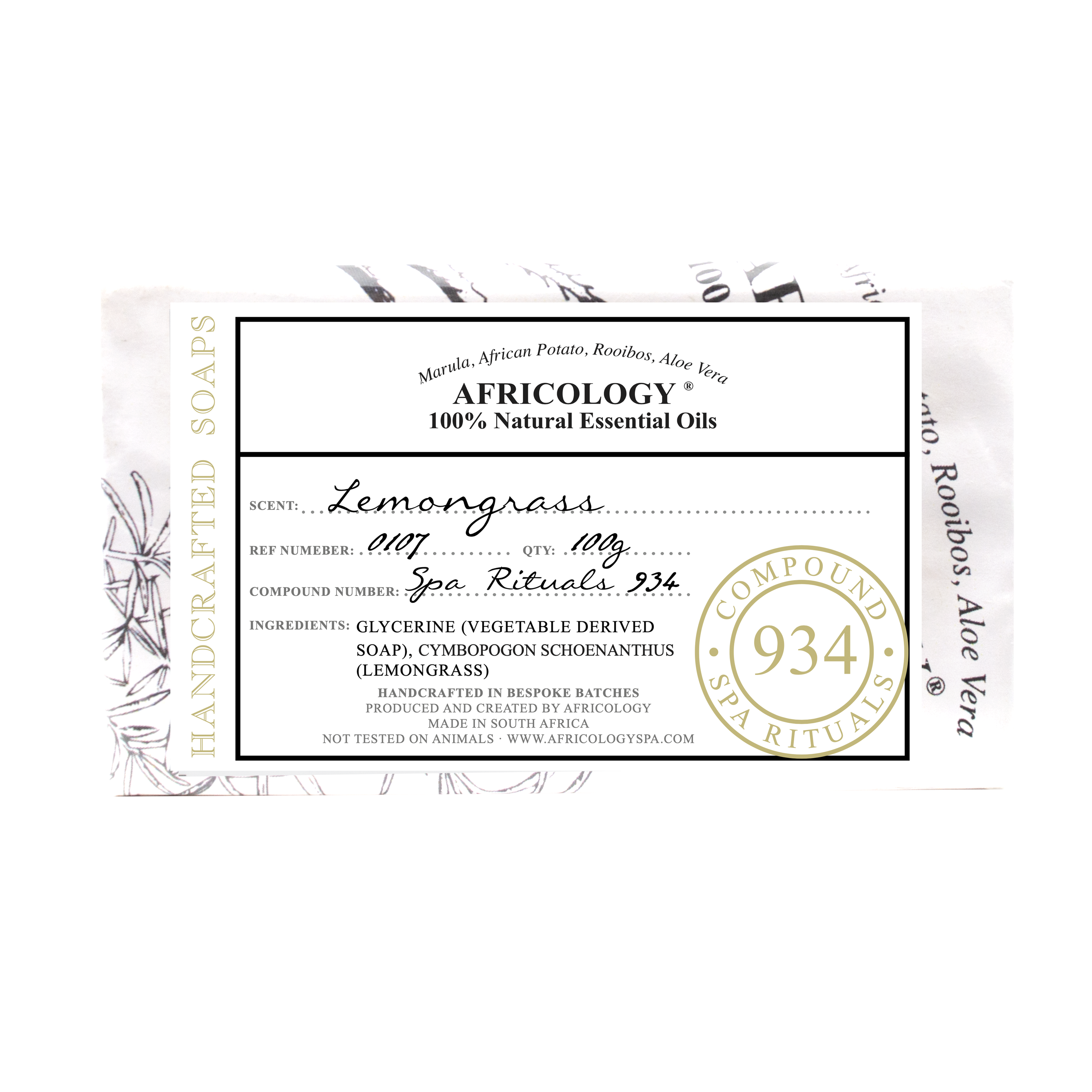 Africology Lemongrass Hand-Crafted Soap