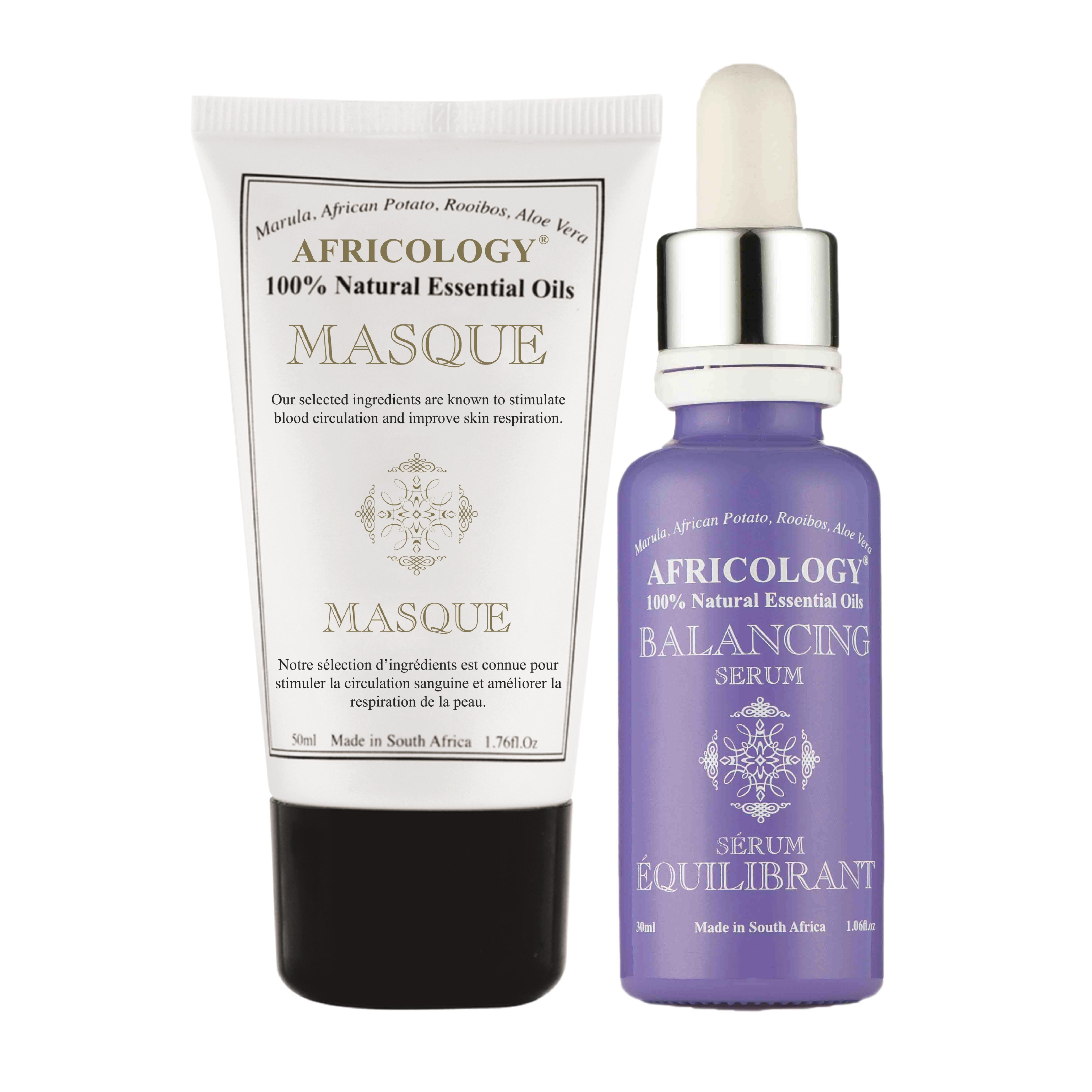 Clay Masque & Balancing Serum (Acne Prone Skin)
